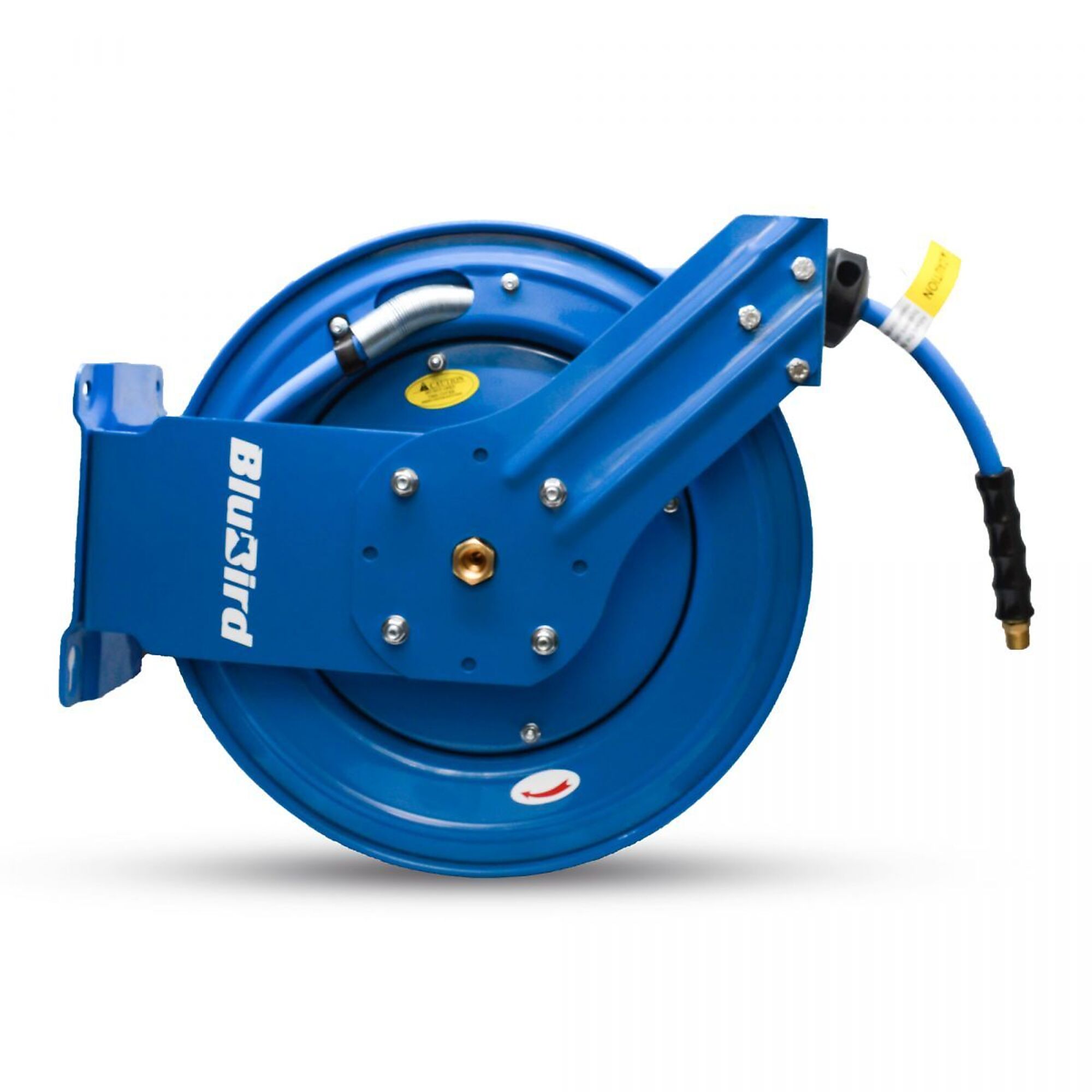 BluBird Rubber Air Hose Reel Dual Arm 1/2" x 100'  -  BBRDA12100